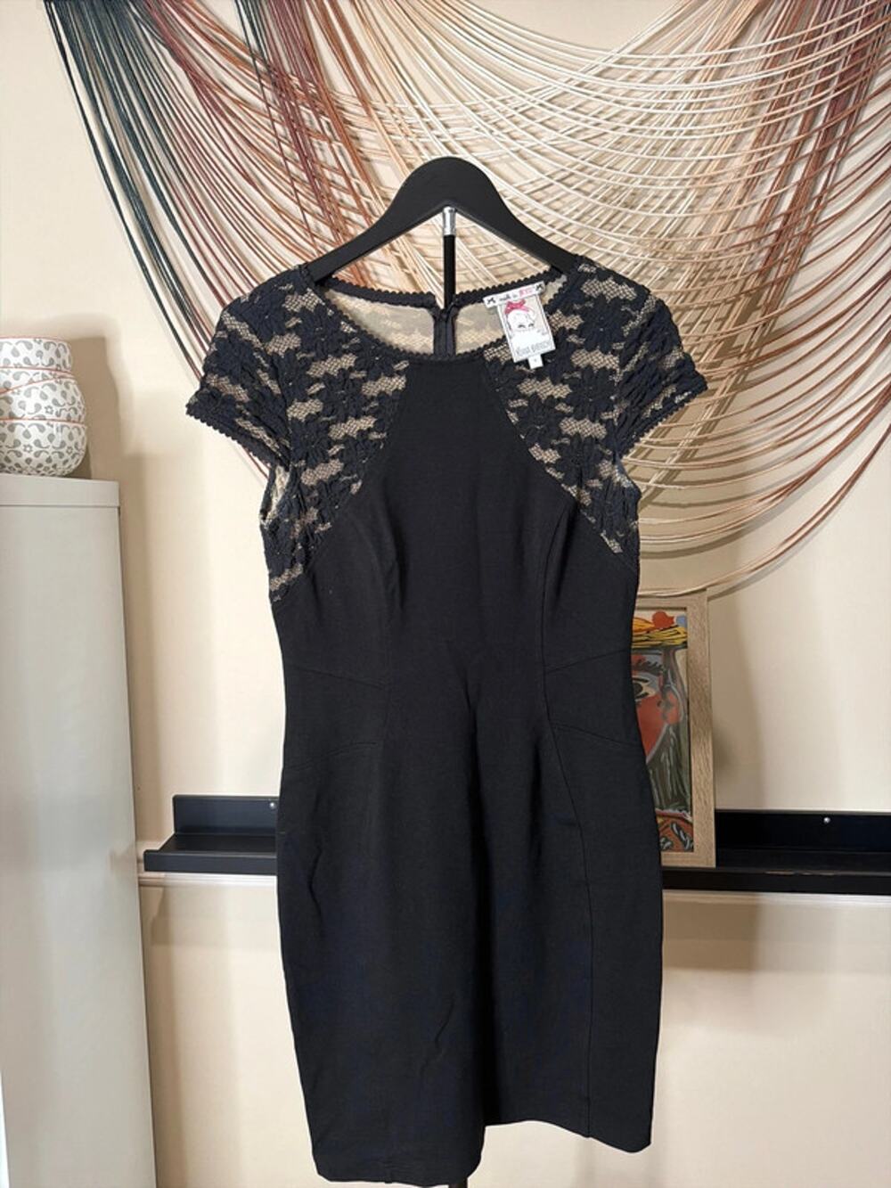 Yoana baraschi 8 lace, and black dress 3292